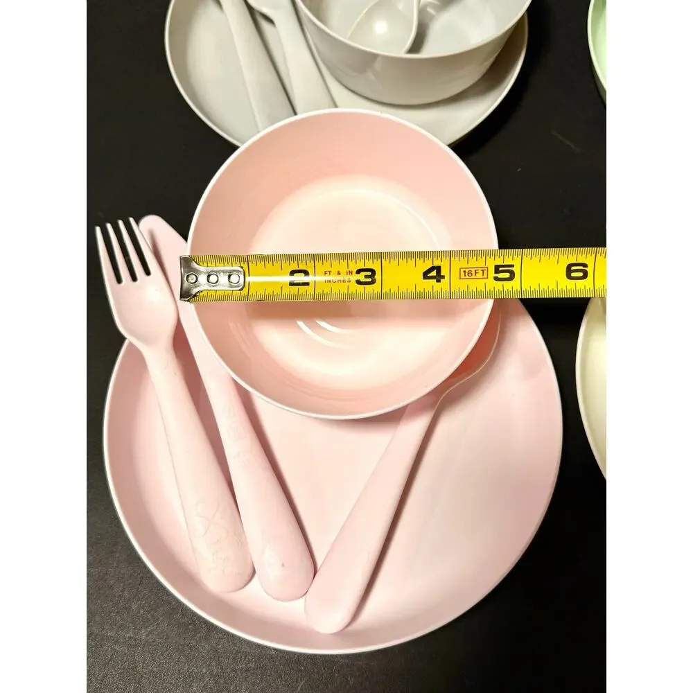 IKEA KALAS tableware line set of 6 plates bowls forks spoons & knives flatware